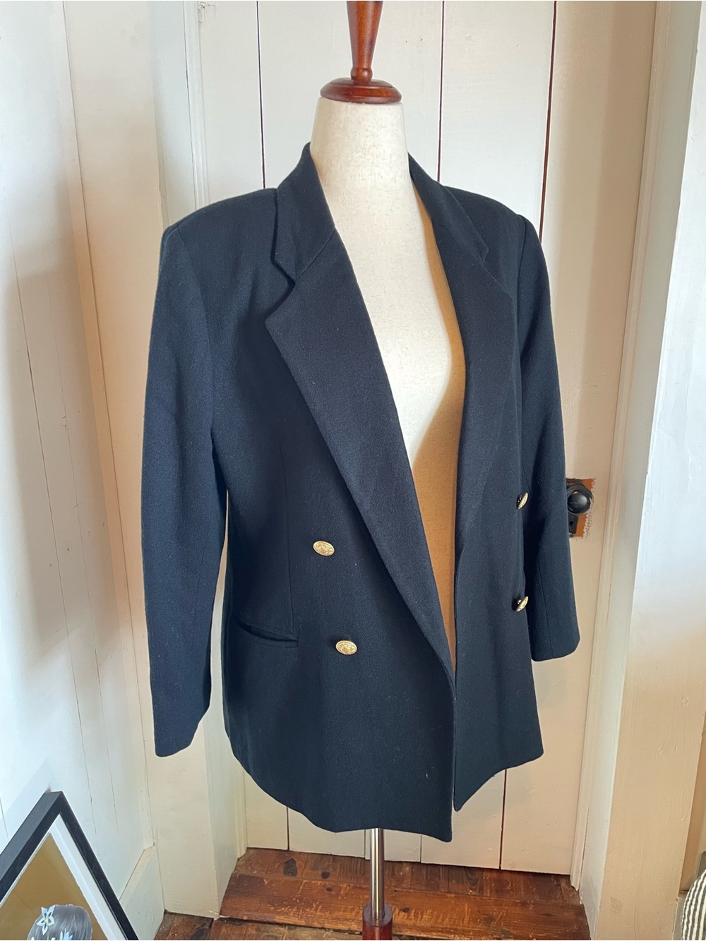 Vintage Oversized Wool Women's Blazer